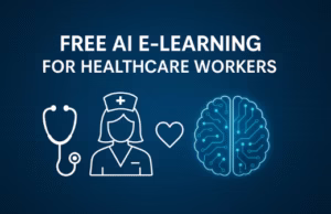 image depicting post title and icons reflecting AI and healthcare