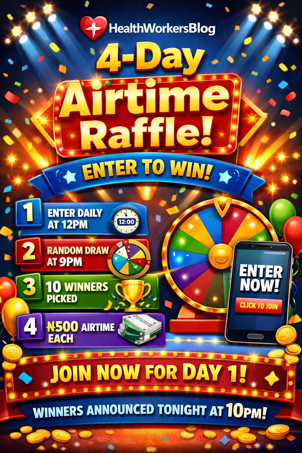 Healthworkersblog end of year raffle