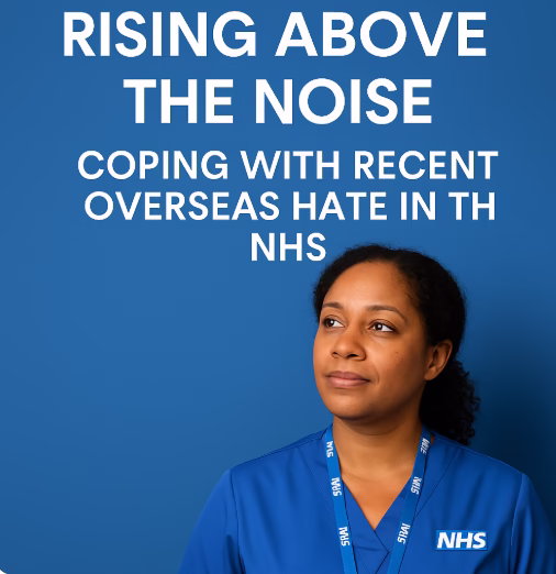 image showing title and a black nurse