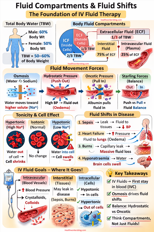 Understanding fluid compartments and fluid shifts: The foundation of safe IV fluid therapy