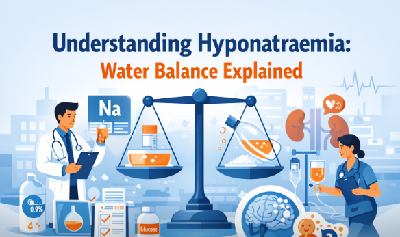 Hyponatraemia explained clearly, why sodium is about water, not salt